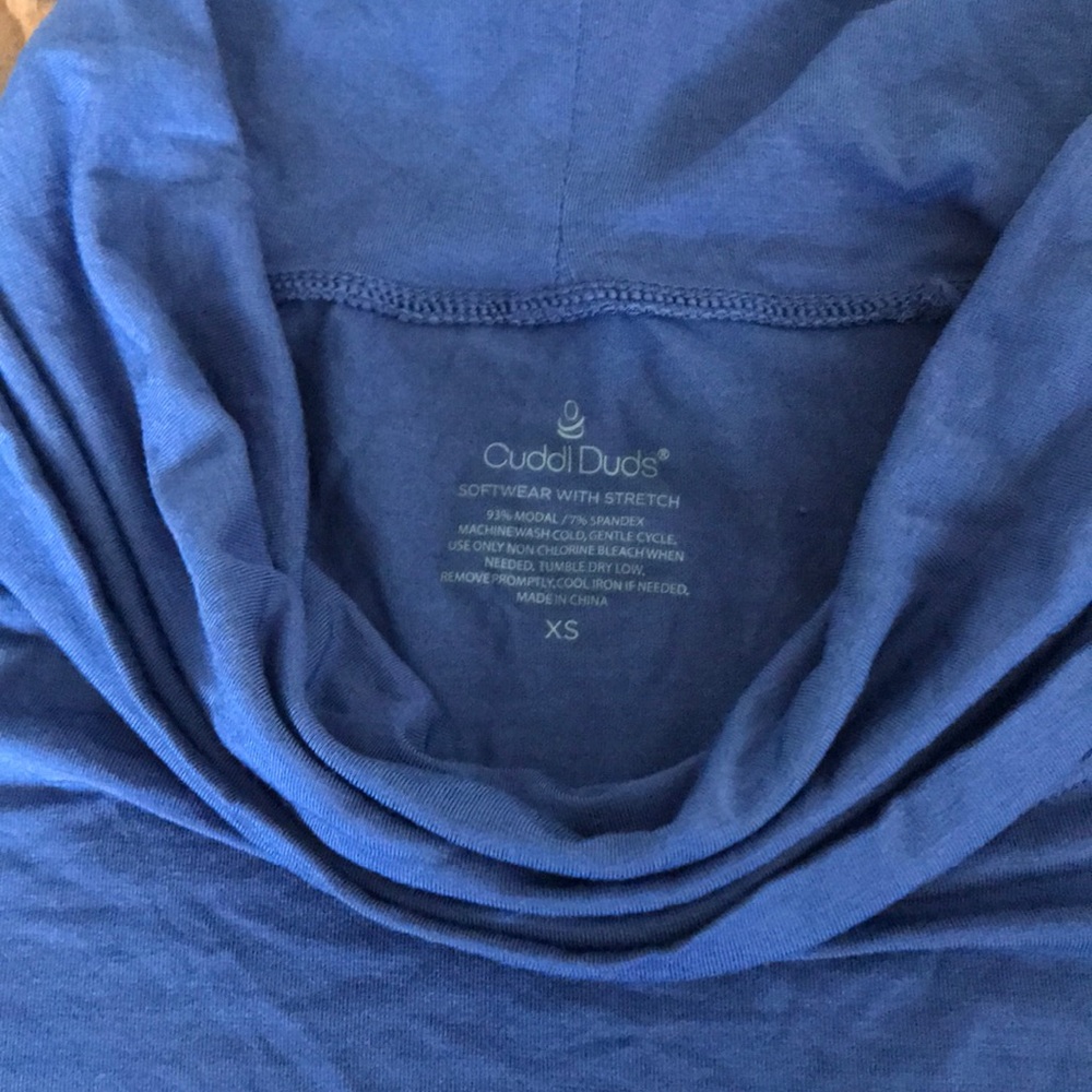 CuddlDuds slouch turtle neck tunic